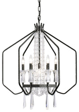 Varaluz-270P07OX-Seven Light Pendant Onyx