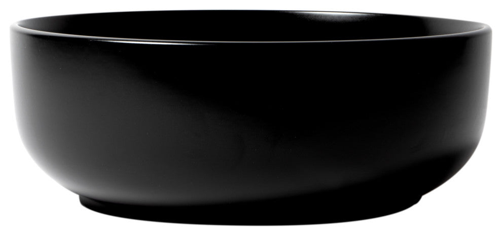 Alfi Brand Abc907-Bm Black Matte 15" Round Above Mount Ceramic Sink