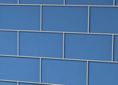 Glass Subway Tile, Azure, Sample Swatch