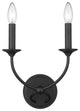 Zlite 3500-2S-MB 2-Light Wall Sconce, Matte Black