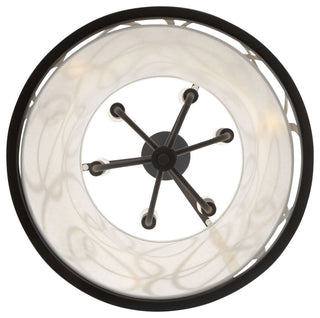 Scribble 6-Lt Foyer - Matte Black/Artifact