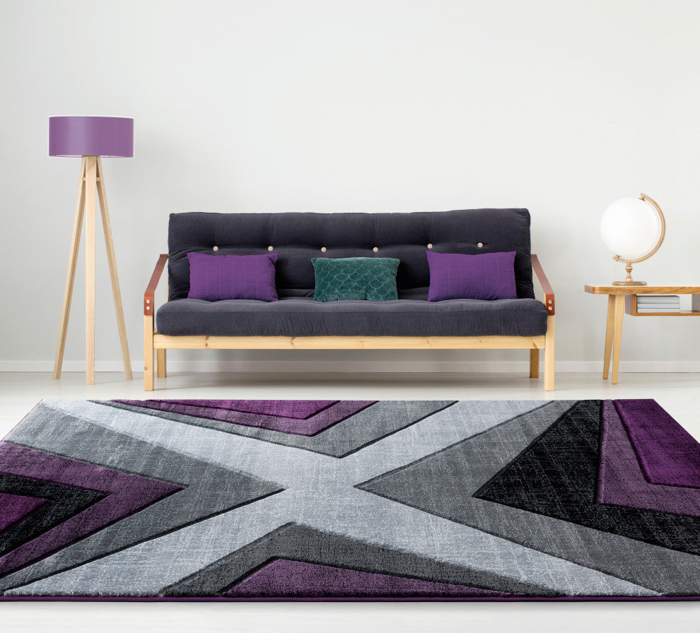 United Weavers Bristol Zine Plum Area Rug 7'10x10'6