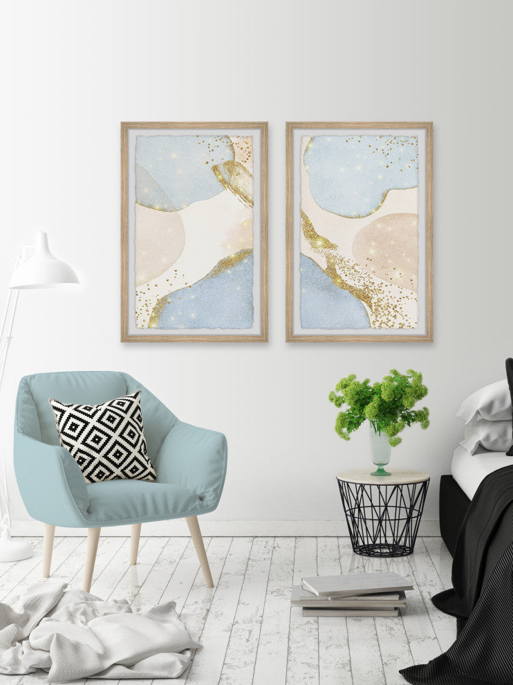 Island of No Return Diptych, 2-Piece Set, 16x24 Panels