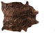 5'x7' Scotland Cowhide Rug, Chocolate/Copper