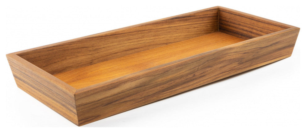 Traditional Solid Teak Vanity Tray