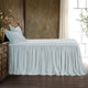 Stella Faux Silk Velvet Bedspread Set, 3PC, Icy Blue, Twin