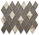 Ballagh 9.9"x12" Diamond Glass Mosaic Mix Wall Tile, Brown, Box of 15