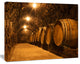 Oak Barrels in the Tunnel, Landscape Canvas Art Print, 60x40
