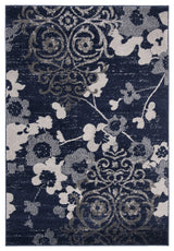 Safavieh Adirondack Adr114N Moroccan Rug, Navy/Silver, 4'0"x6'0"