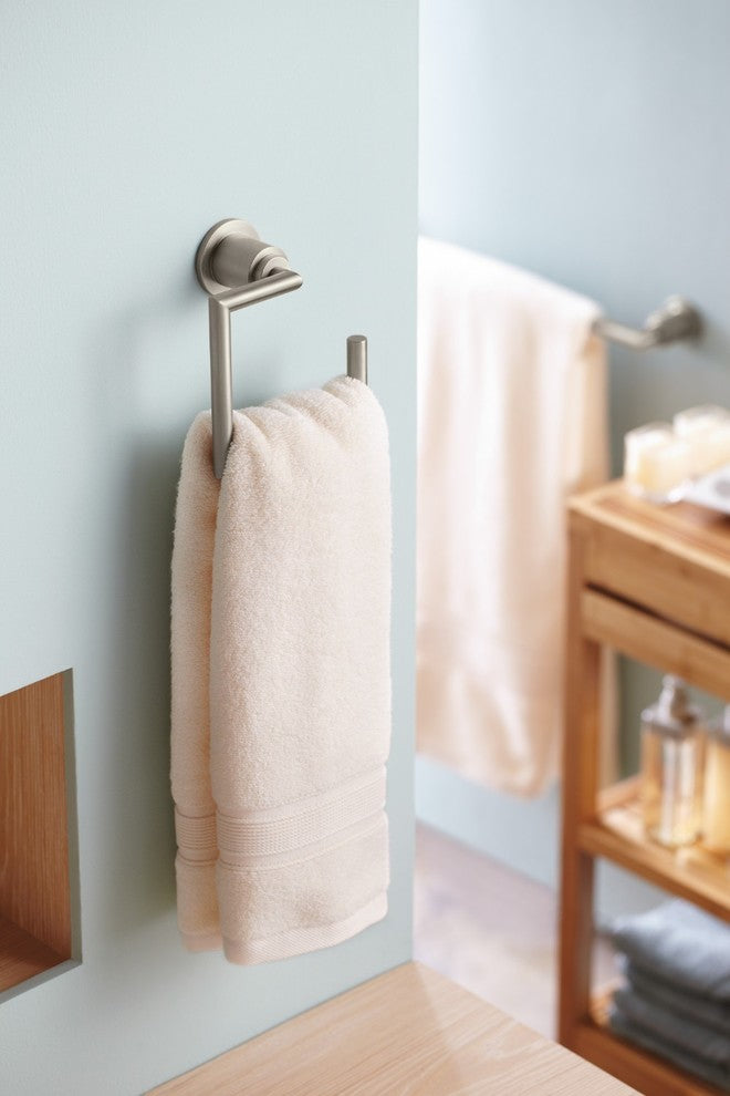 Creative Specialties, Towel Rings, Brushed Nickel, 5"x5"x6"