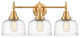 Innovations 447-3W-SG-G713 3-Light Bath Vanity Light, Satin Gold