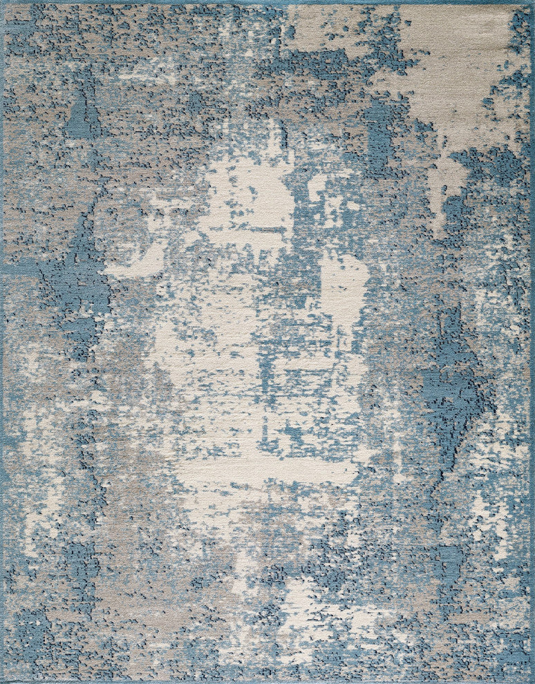 Noori Rug Lagoon Adrian Ivory/Lt. Blue Rug