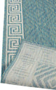 Outdoor Collection Geometric Area Rug - UV Safe Rug, Ocean, 5'3"x7'6"