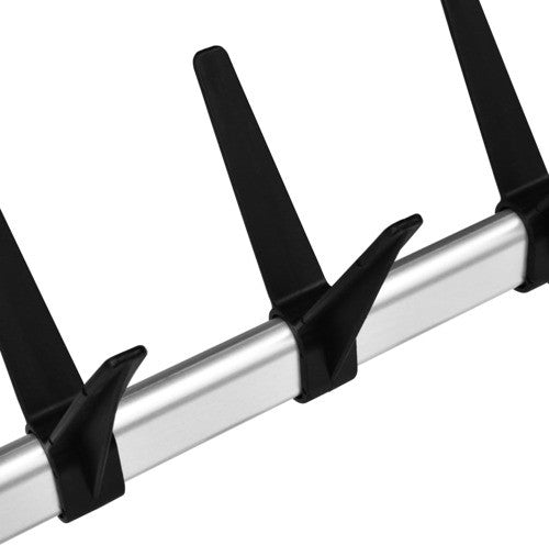 vidaXL Shoe Rack Telescopic Shoe Organizer Shelf Stand with Rods Aluminum