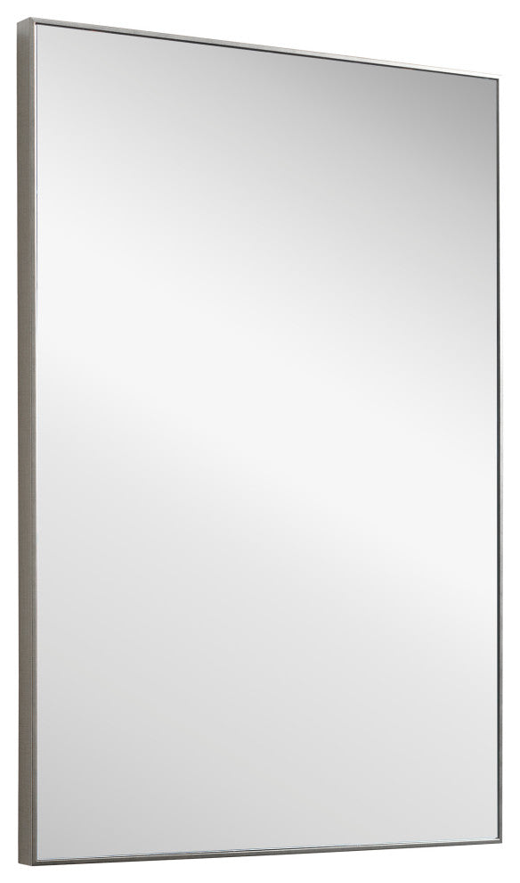 31" Industrial Gray Rectangle Mirror