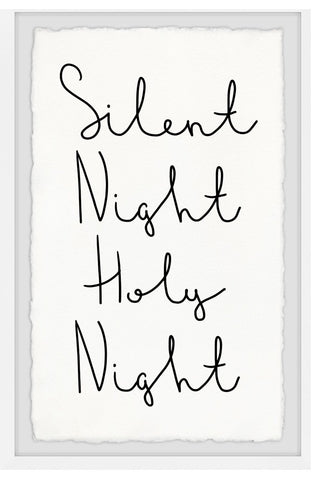 "Silent and Holy Night" Framed Painting Print, 20x30
