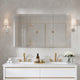 Recessed/Surface Mount Bathroom Medicine Cabinet, Reverse Installation, 48"x30"