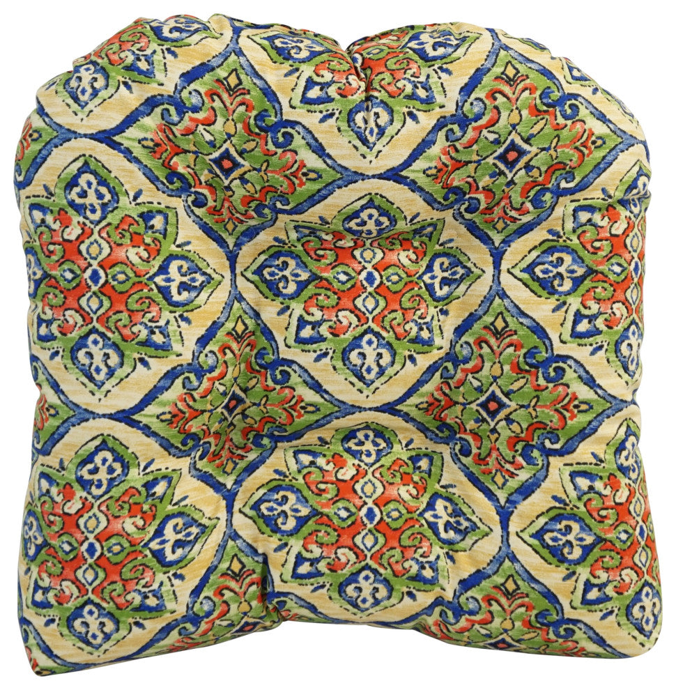 19" U-Shaped Dining Chair Cushions, Set of 4, Splendor Festive
