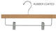 Natural Finish Rubber Coated Bottom Hangers, Box of 100