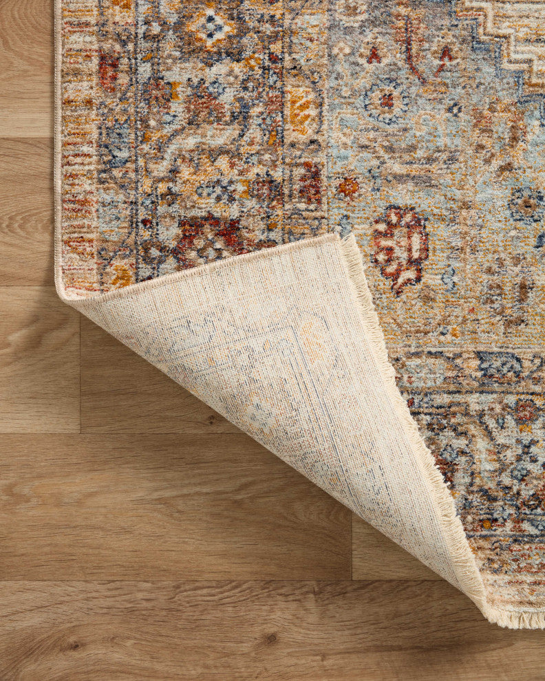 Loloi II Sorrento Multi/Sunset 5'3"x5'3" Round Accent Rug