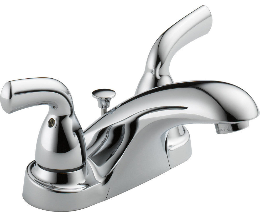 Delta Foundations Two Handle Centerset Bathroom Faucet, Chrome, B2510LF