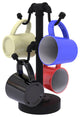 Pipeline Countertop 4 Coffee Mug Holder, Matte Black