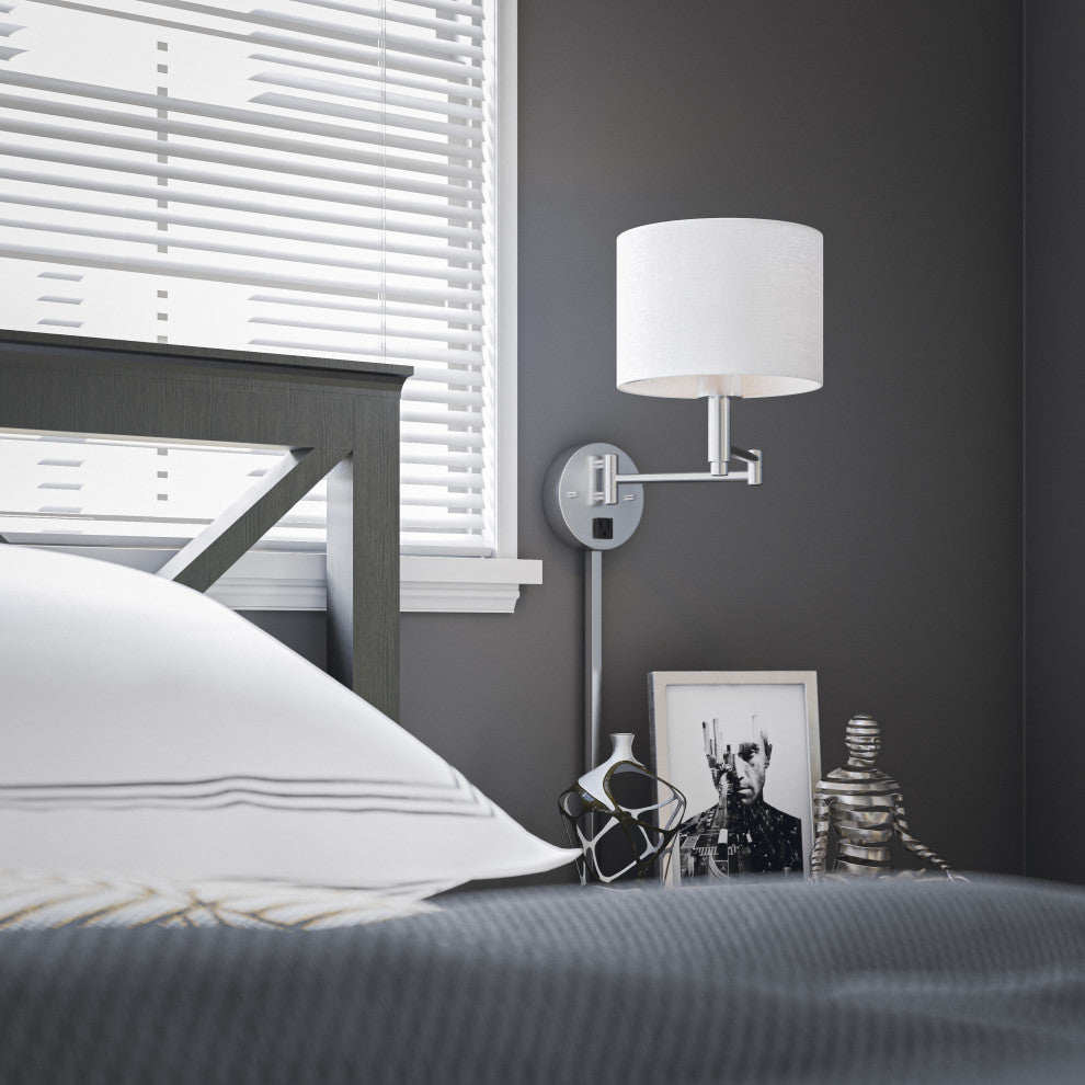 Kenroy 35292BS 1-Light Wall Swing Arm