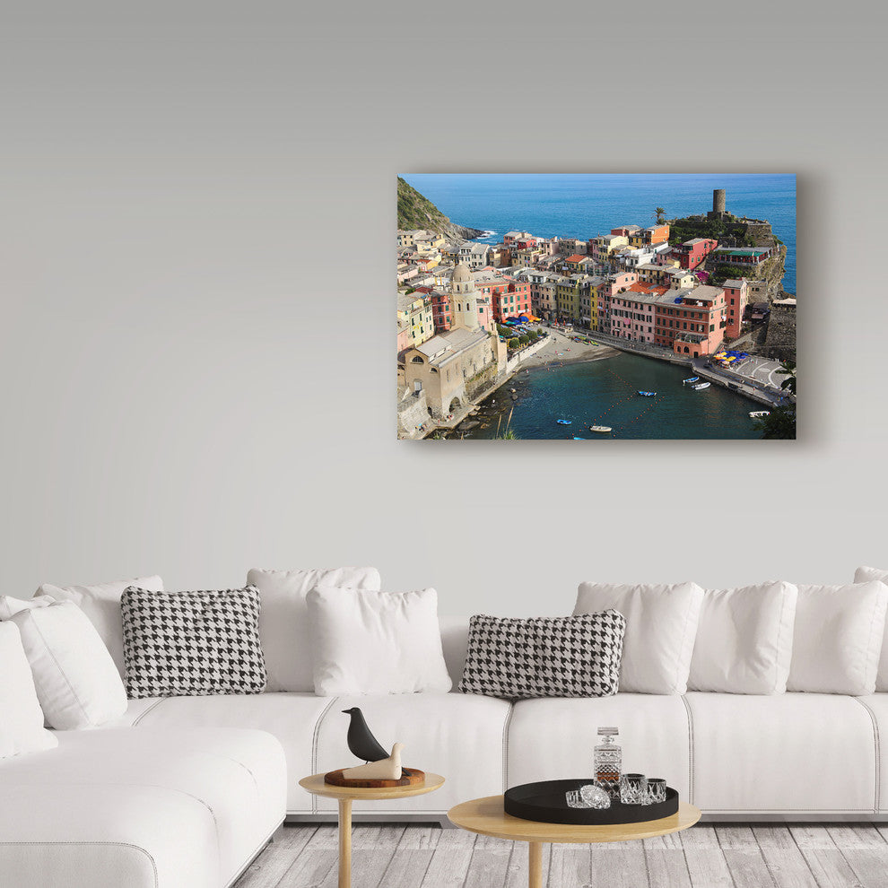 "Cinque Terra 3" by Chris Bliss, Canvas Art, 30"x47"