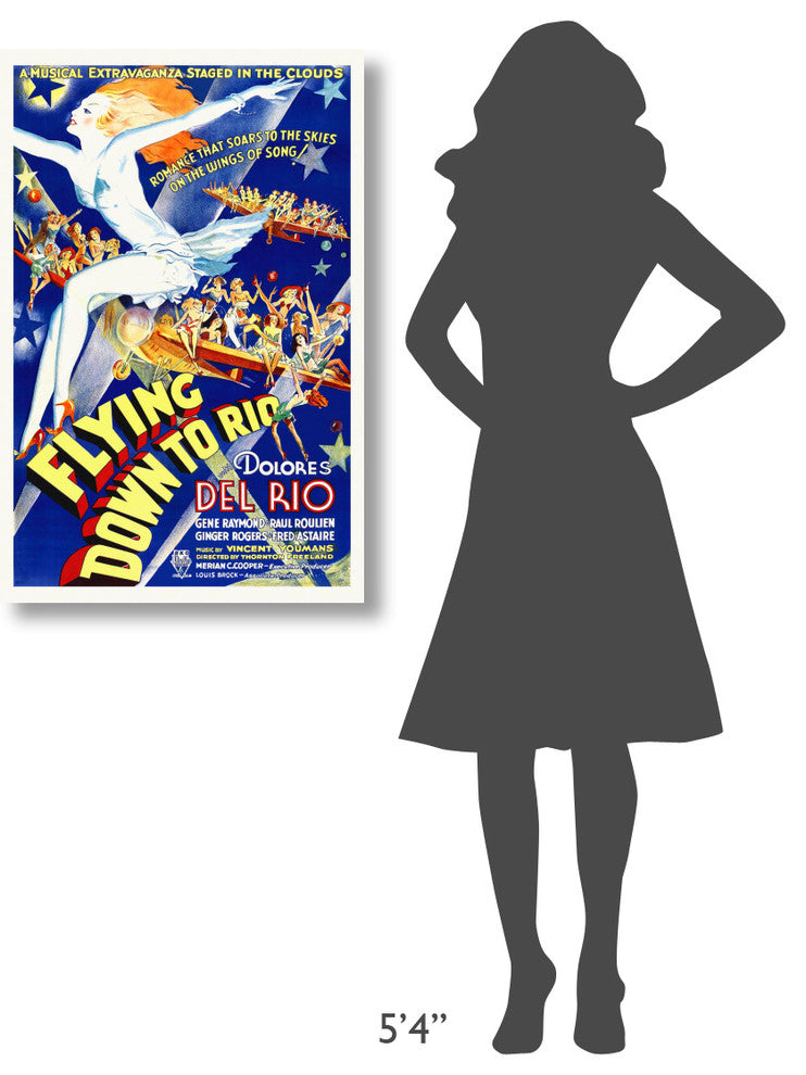 "Flying Down To Rio" Stretched Canvas Giclee by Hollywood Photo Archive, 24x36"