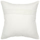 White Beaded Pin Tuck Transitional Throw Pillow