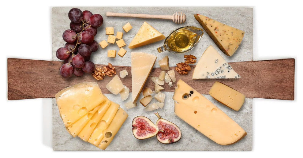 Two's Company Polished Marble Charcuterie / Tapas / Cheese Serving Board