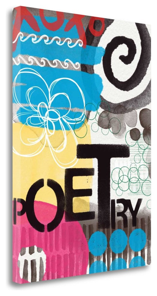 "Abstract Poetry" By Linda Woods, Giclee Print on Gallery Wrap Canvas