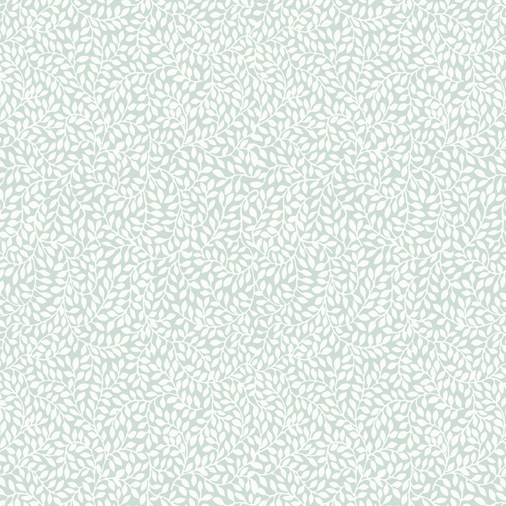 Laura Ashley Little Vines Wallpaper, Duck Egg