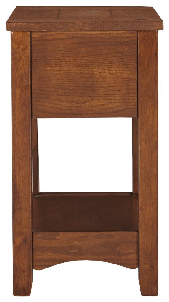Breegin Contemporary Brown Chair Side End Table