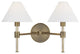 Generation Lighting, LV1032TWB, 2-Light Vanity, Time Worn Brass