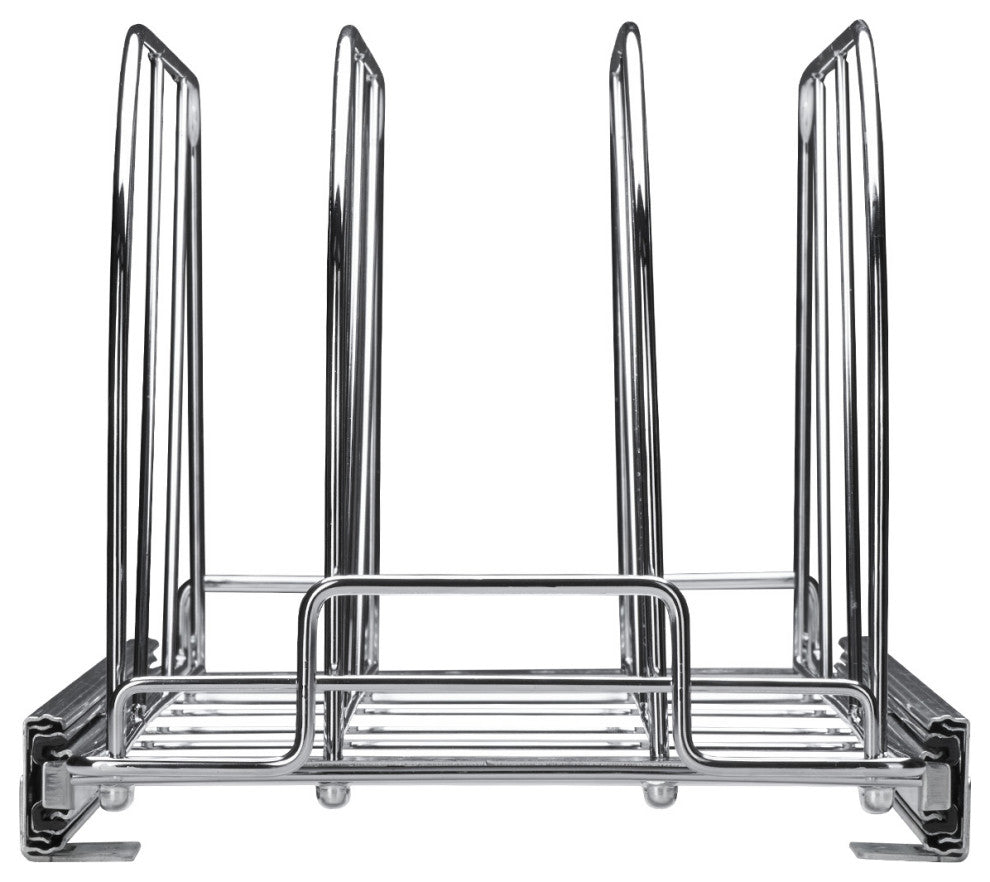 VEVOR Pan and Pot Rack Organizer Expandable Adjustable Lid Holder Under Cabinet