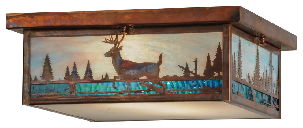 16Sq Deer Creek Flushmount