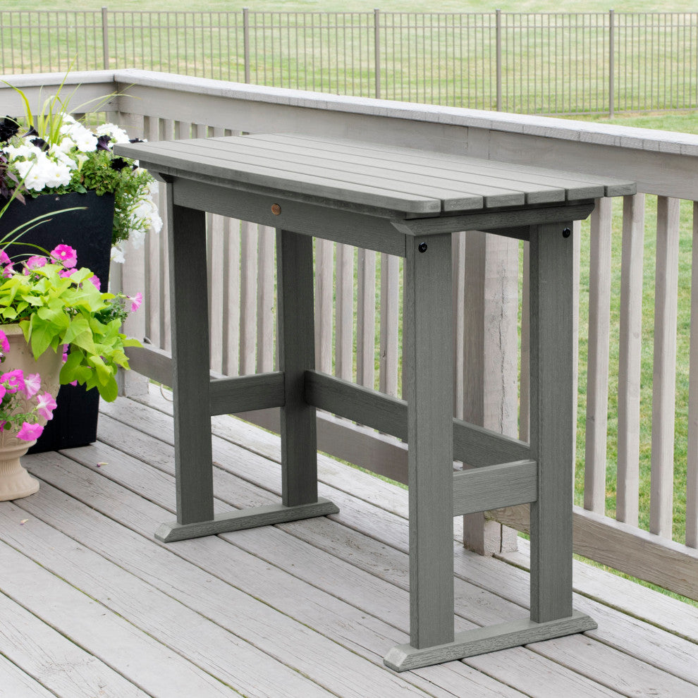 Lehigh Counter Height Balcony Table, Coastal Teak
