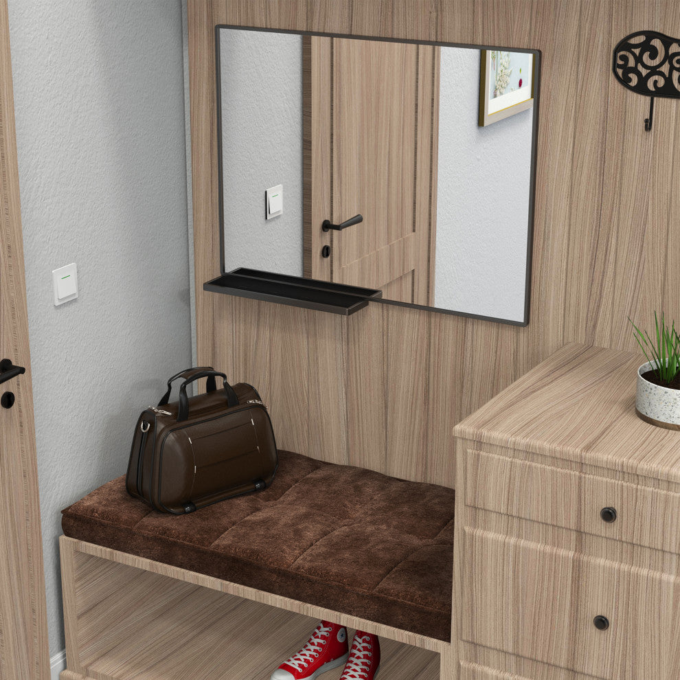 Large Rectangular Framed Wall Mount Bathroom Vanity Mirror, 40 X 30