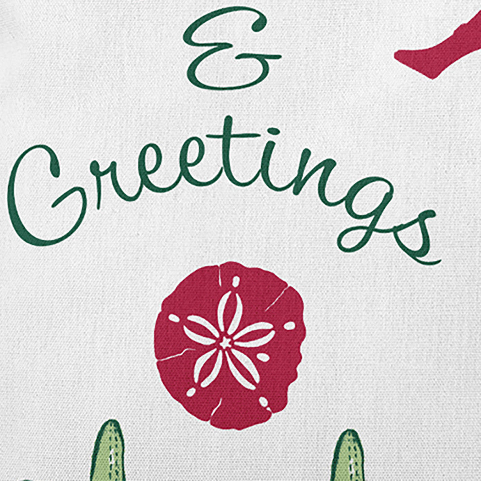 Seas and Greetings Accent Pillow, Christmas Pink, 14"x20"