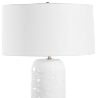 Uttermost Iona White Glaze Table Lamp