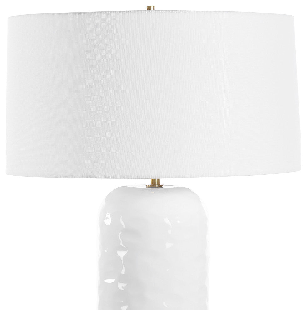 Uttermost Iona White Glaze Table Lamp
