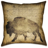 Laural Home Buffalo 18" X 18" Indoor Decorative Pillow