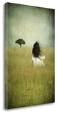 "Girl On The Field" By Majali,Ready to Hang Giclee Print on Gallery Wrap Canvas