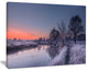 "Frosty Fall Morning Panorama" Landscape Print Wall Artwork, 40"x30"