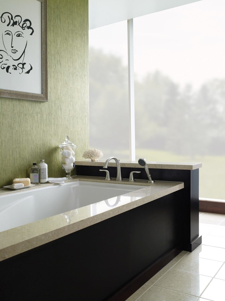 Delta T4738 Lahara Deck Mounted Roman Tub Filler Trim - Brilliance Stainless