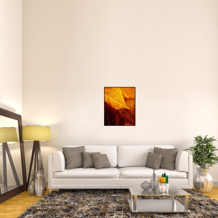 "Leaves" Framed Canvas Giclee by Luiz Laercio, 25x31"