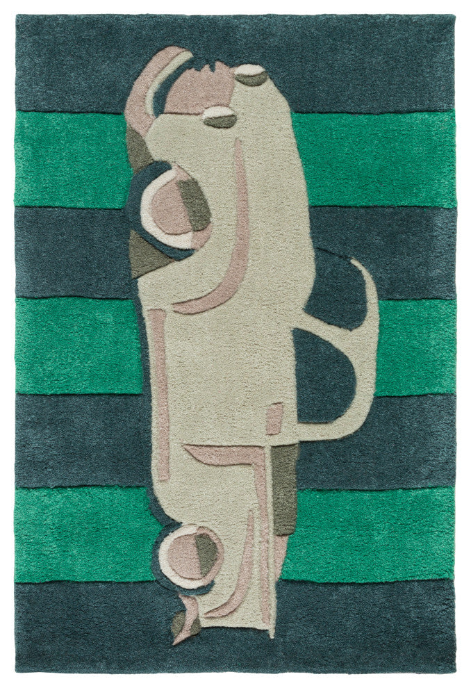 Surya Young Life YGL-7014 8'x11' Rug, Emerald/Dark Green/Khaki/Camel