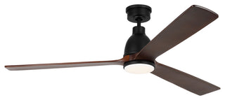 Bryden Smart LED 60" Ceiling Fan, Midnight Black
