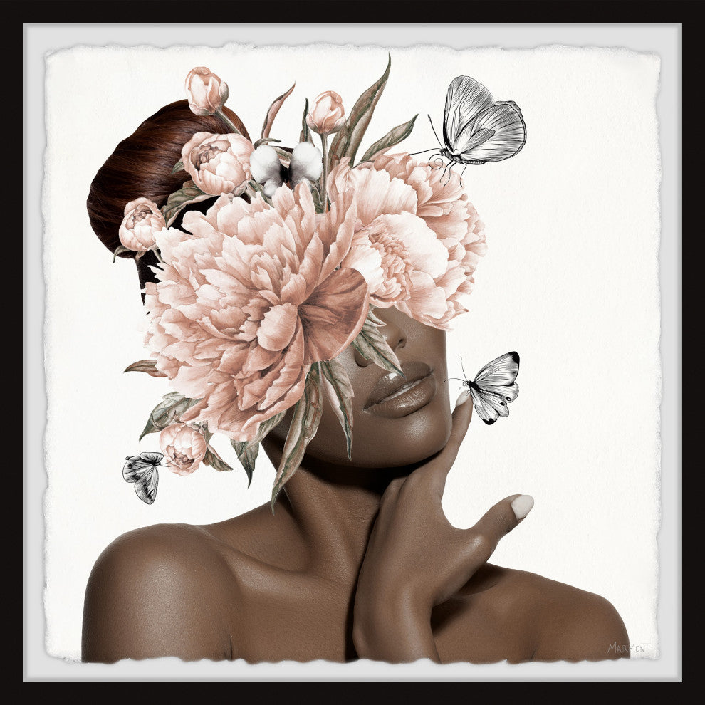 "Silence of a Woman" Framed Painting Print, 12x12